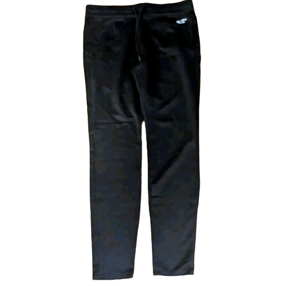 Hollister Sweatpants Men’s Medium Black Jogger Straight Fit Pullon Jersey Fleece
